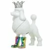 Interior Illusion Plus Interior Illusions Plus Iridescent Poodle with Necklace and Crown Bank - 10.5" tall