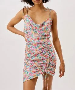 For Love & Lemons women Leah Mini Dress In Aqua