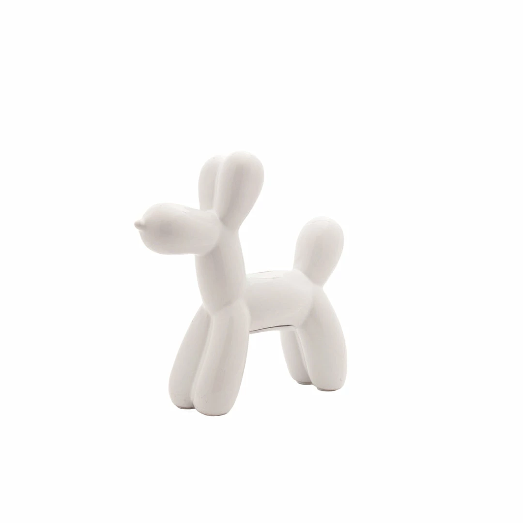 Interior Illusion Plus Interior Illusions Plus White Mini Balloon Dog Bank 7.5" tall 1 Interior Illusion Plus Interior Illusions Plus White Mini Balloon Dog Bank 7.5" tall