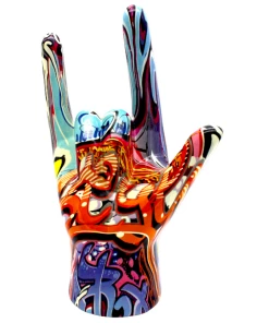 Interior Illusion Plus Interior Illusions Plus Street Art I Love You hand Tabletop - 9" tall