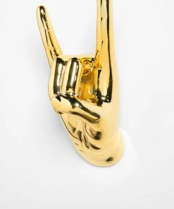 Interior Illusion Plus Interior Illusions Plus Gold Rock On Hand Wall Mount- 8.5" tall