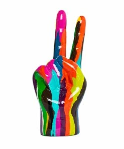 Interior Illusion Plus Interior Illusions Plus Graffiti Peace Sign Tabletop - 9" tall