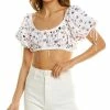 For Love & Lemons women For Love and Lemons Cold Hearted Crop Top