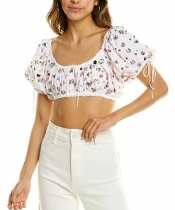 For Love & Lemons women For Love and Lemons Cold Hearted Crop Top