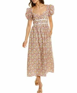 For Love & Lemons women For Love and Lemons Margaret Midi Dress