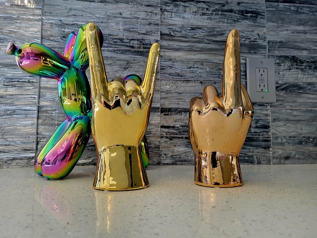 Interior Illusion Plus Interior Illusions Plus Bronze Middle Finger Tabletop - 9" tall 5 Interior Illusion Plus Interior Illusions Plus Bronze Middle Finger Tabletop - 9" tall - Image 5