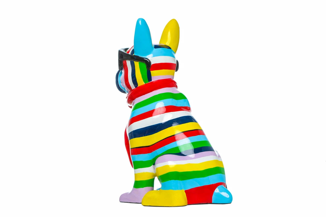 Interior Illusion Plus Interior Illusions Plus Stripe Dog with Black Glasses - 14" tall 2 Interior Illusion Plus Interior Illusions Plus Stripe Dog with Black Glasses - 14" tall - Image 2