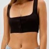 For Love & Lemons women Neve Crop Tank Sweater In Black