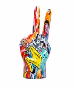 Interior Illusion Plus Interior Illusions Plus Street Art Peace Sign Tabletop - 9" tall