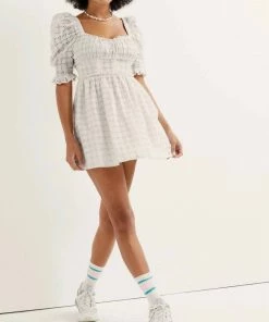 For Love & Lemons women Libby Mini Dress in White