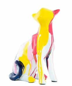 Interior Illusion Plus Interior Illusions Plus Cat Splatter Art - 8.25" tall