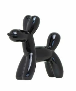 Interior Illusion Plus Interior Illusions Plus Black Mini Balloon Dog Bank 7.5" tall