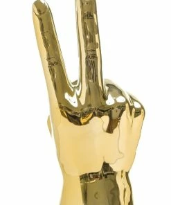 Interior Illusion Plus Interior Illusions Plus Gold Peace Hand Table Top - 8" tall