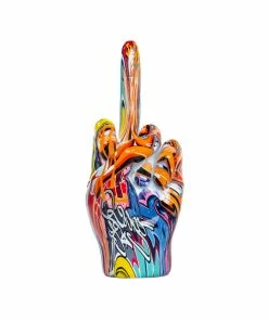Interior Illusion Plus Interior Illusions Plus Street Art Middle Finger Tabletop - 8.5" tall