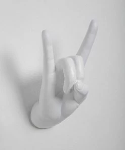 Interior Illusion Plus Interior Illusions Plus White Rock On Hand Wall Mount- 8.5" tall