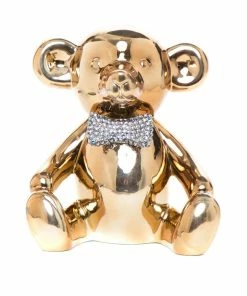 Interior Illusion Plus Interior Illusions Plus Bronze Bear with Rhinestone Bow Tie Bank - 8.5" tall