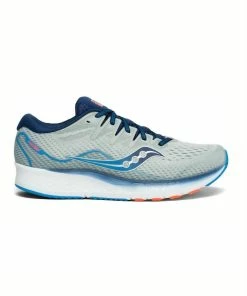 Saucony Men'S Ride Iso Running Shoes - Medium in Grey/Blue