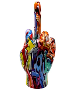 Interior Illusion Plus Interior Illusions Plus Street Art Middle Finger Tabletop Jumbo - 11" tall