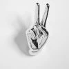 Interior Illusion Plus Interior Illusions Plus Silver Peace Hand Wall Mount - 9" tall