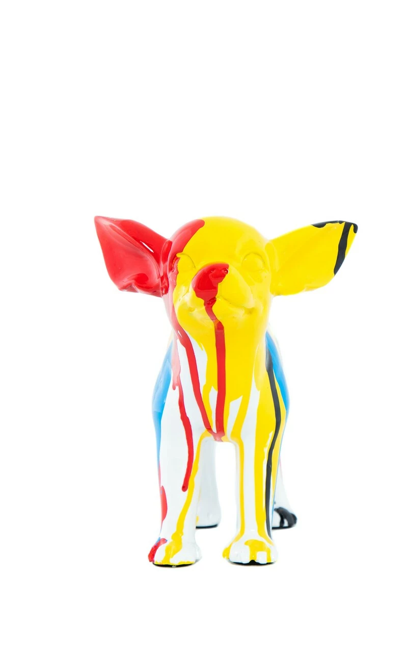 Interior Illusion Plus Interior Illusions Plus Standing Chihuahua Splatter Art Dog - 8.5" long 2 Interior Illusion Plus Interior Illusions Plus Standing Chihuahua Splatter Art Dog - 8.5" long - Image 2