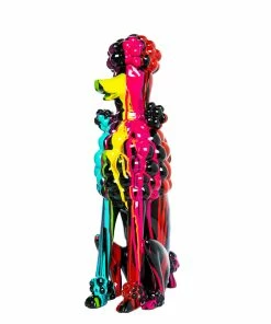 Interior Illusion Plus Interior Illusions Plus Black Expressionist Poodle 18" tall