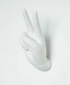 Interior Illusion Plus Interior Illusions Plus White Peace Hand Wall Mount - 8.5" tall -Sports Shoes Store 889254f9ae894848844e95cbdcda4638 052a442b b152 4cab 9c91 7ef0b55a740a 1080x