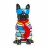 Interior Illusion Plus Interior Illusions Plus Stripe Dog with Blue Glasses - 14" tall