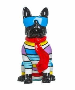 Interior Illusion Plus Interior Illusions Plus Stripe Dog with Blue Glasses - 14" tall
