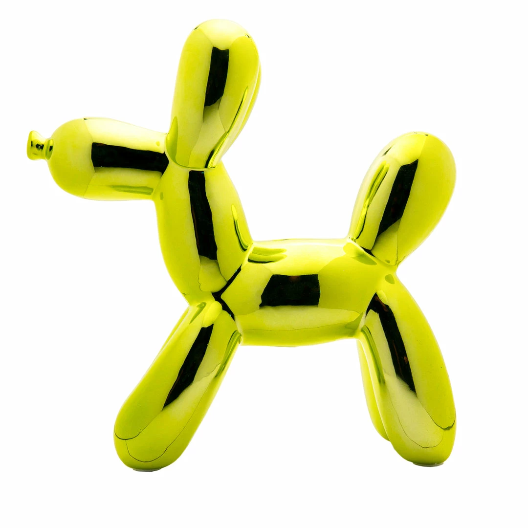 Interior Illusion Plus Interior Illusions Plus Lime Balloon Dog Bank - 12" tall 3 Interior Illusion Plus Interior Illusions Plus Lime Balloon Dog Bank - 12" tall - Image 3