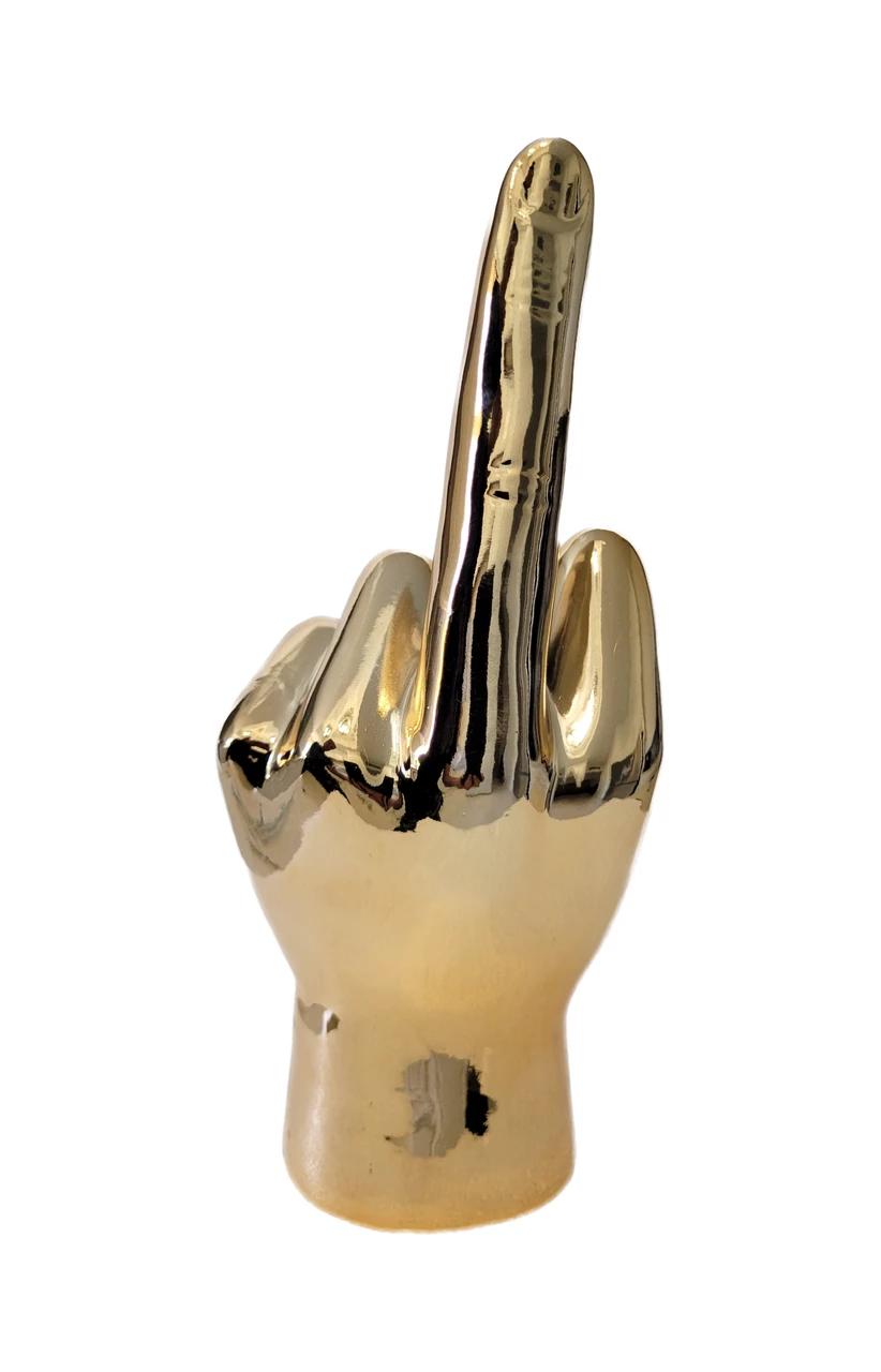 Interior Illusion Plus Interior Illusions Plus Bronze Middle Finger Tabletop - 9" tall 1 Interior Illusion Plus Interior Illusions Plus Bronze Middle Finger Tabletop - 9" tall