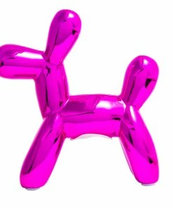 Interior Illusion Plus Interior Illusions Plus Hot Pink Mini Balloon Dog Bank 7.5" tall