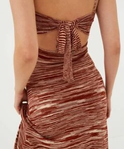 For Love & Lemons women Isabela Midi Dress in Brown -Sports Shoes Store a2ae5abf86544bfc9fd889c733c90e94 2a541be4 7b79 4d15 875f 03aa31d87c7a 1080x