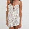 For Love & Lemons women Julia Mini Dress in White