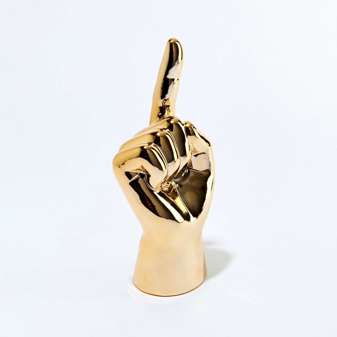 Interior Illusion Plus Interior Illusions Plus Gold Finger Pointing hand Tabletop decor - 9" tall 1 Interior Illusion Plus Interior Illusions Plus Gold Finger Pointing hand Tabletop decor - 9" tall