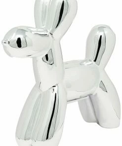 Interior Illusion Plus Interior Illusions Plus Silver Mini Balloon Dog Bank - 7.5" tall