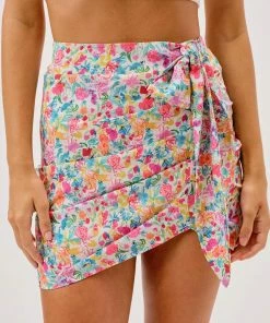 For Love & Lemons women Gilles Mini Skirt In Aqua