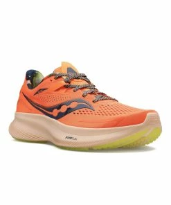 Saucony Women'S Ride 15 Shoes - Medium in Campfire/Orange