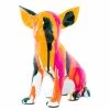 Interior Illusion Plus Interior Illusions Plus Sitting Chihuahua Splatter Art Dog - 7" tall