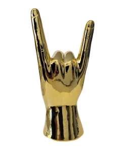 Interior Illusion Plus Interior Illusions Plus Gold Rock On hand Tabletop decor - 9in tall -Sports Shoes Store ba5713594791422fa6abfb8f666b4601 1080x