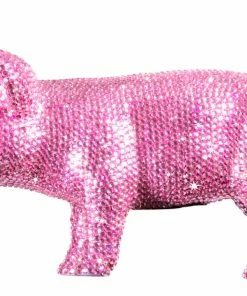 Interior Illusion Plus Interior Illusions Plus Pink Rhinestone Piggy Bank - 12" long