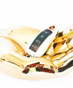 Interior Illusion Plus Interior Illusions Plus Gold Hand Tray Decoration - 7.5" long