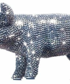 Interior Illusion Plus Interior Illusions Plus Graphite Rhinestone Piggy Bank - 12" long