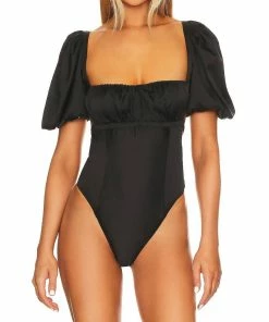 For Love & Lemons women Dany Bodysuit in Black
