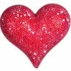 Interior Illusion Plus Interior Illusions Plus Red Rhinestone Love Heart - 7" wide.