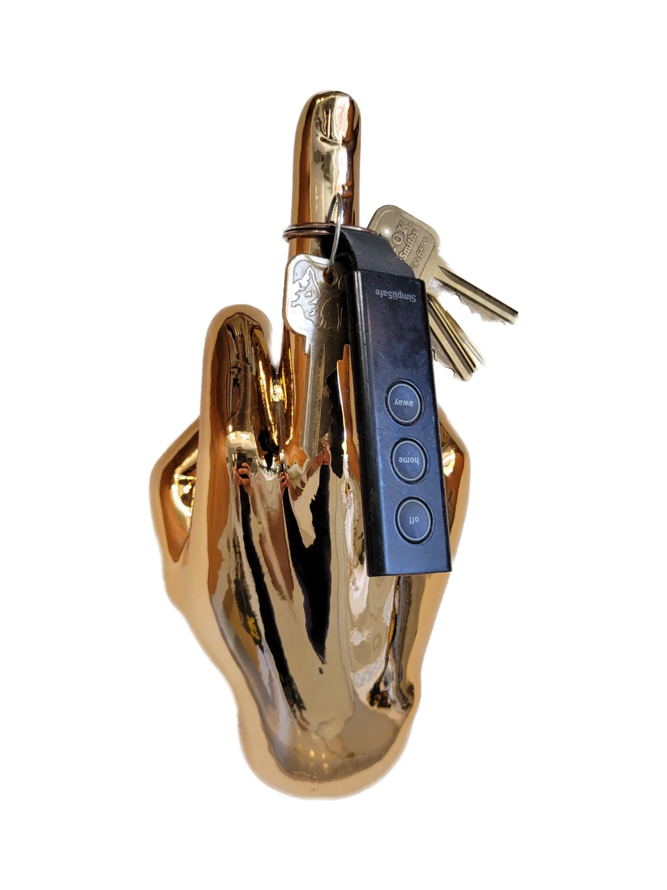 Interior Illusion Plus Interior Illusions Plus Bronze Middle Finger hand Wall Mount - 8.5" long 5 Interior Illusion Plus Interior Illusions Plus Bronze Middle Finger hand Wall Mount - 8.5" long - Image 5