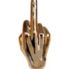 Interior Illusion Plus Interior Illusions Plus Bronze Middle Finger hand Wall Mount - 8.5" long