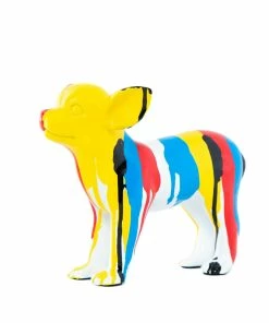 Interior Illusion Plus Interior Illusions Plus Standing Chihuahua Splatter Art Dog - 8.5" long