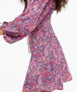 For Love & Lemons women Tonya Open-Back Long Sleeve Mini Dress in Purple -Sports Shoes Store d95adc27ae484cc084e75761fc3141d8 1080x