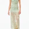 For Love & Lemons women Breanne Maxi Dress In Green