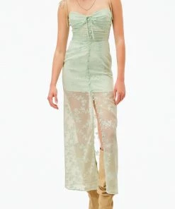 For Love & Lemons women Breanne Maxi Dress In Green